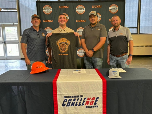 Local 1353 signing day at Mountaineer ChalleNge Academy South