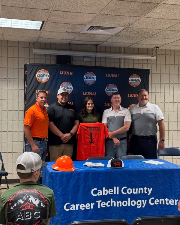 Photo for Local 1353 signing day at Cabel County Career Technology Center